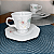 Xícara de Chá Café 200ml com Pé e Pires Encanto Porcelana Schmidt - Imagem 3