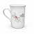 Caneca Xícara Chá 240ml Chocolate Porcelana Encanto Schmidt - Imagem 1