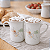 Caneca Xícara Chá 240ml Chocolate Porcelana Encanto Schmidt - Imagem 3