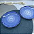Prato Sobremesa 21cm Esfera Azul Porcelana Decorada Schmidt - Imagem 4