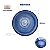 Prato Sobremesa 21cm Esfera Azul Porcelana Decorada Schmidt - Imagem 2