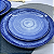Prato Raso Jantar 27cm Esfera Azul Porcelana Decorada Schmidt - Imagem 6