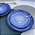 Prato Raso Jantar 27cm Esfera Azul Porcelana Decorada Schmidt - Imagem 7