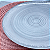 Prato Raso Jantar 27cm Esfera Cinza Porcelana Decorada Schmidt - Imagem 2