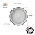 Prato Raso Jantar 27cm Esfera Cinza Porcelana Decorada Schmidt - Imagem 6