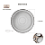 Prato Sobremesa 21cm Esfera Cinza Porcelana Decorada Schmidt - Imagem 2