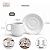 Xicara De Cafe Com Pires 70ml Cilindrica Porcelana Branca Schmidt - Imagem 3