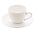Xícara de Café 100ml Com Pires de Porcelana Clean Lyor - Imagem 1