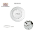 Kit 6 Pratos de Sobremesa 19cm Cilíndrica Schmidt Porcelana Branca - Imagem 4