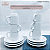 Kit 4 Xícaras de Café 70ml com Pires Cilíndrica Schmidt Porcelana - Imagem 4