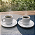 Kit 6 Xícaras de Café 70ml com Pires Cilíndrica Schmidt Porcelana - Imagem 6
