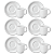 Kit 6 Xícaras de Café 70ml com Pires Cilíndrica Schmidt Porcelana - Imagem 1