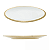 Prato Raso Jantar Borda Dourada Ouro 19cm Porcelana Paddy Luxo Wolff - Imagem 7