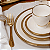 Prato Raso Jantar Borda Dourada Ouro 19cm Porcelana Paddy Luxo Wolff - Imagem 5