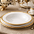 Prato Fundo Sopa Risotto Borda Dourada Ouro 22cm Porcelana Paddy Wolff - Imagem 2