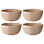 Jogo de Bowls Kit 4 Peças Órion 610ml 15cm Cerâmica Areia Florarte - Imagem 1