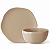 Jogo de Pratos e Bowls Kit 12 Peças Órion Cerâmica Areia Florarte - Imagem 1