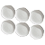 Jogo de Pratos Rasos Kit 4 Peças Órion 26cm Cerâmica Off White Florarte - Imagem 1