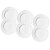 Jogo de Pratos Sobremesa Kit 6 Peças Basic 18cm Melamina Branco Lyor - Imagem 1