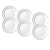 Jogo de Pratos Rasos Kit 6 Peças Clean 26cm Porcelana Lyor - Imagem 1