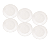 Jogo de Pratos de Sobremesa Kit 6 Peças Clean 20,5cm Porcelana Lyor - Imagem 1