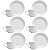 Jogo de Xícaras de Café com Pires Kit 6 Peças Clean 100ml Porcelana Lyor - Imagem 1