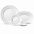 Aparelho de Jantar Completo Kit 24 Peças Clean Porcelana Lyor - Imagem 1