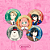 Kit com 5 Bottons Spy x Family (Anya, Yor, Loid, Yuri e Bond) - (3,5cm) Broche Alfinete - Imagem 1