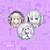 Kit com 3 Bottons Emilia Re:Zero - (3,5cm) Broche Alfinete - Imagem 1