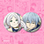 Botton Metadinha - Casal Anime (3,5cm) - Broche Alfinete (NOVOS MODELOS) - Imagem 3