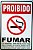 Placa P1 Proibido Fumar Com A Lei E Descricao 30X20 - Imagem 1