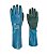 Luva Sup/Tex  Revest Poliet E Fibra De Vidro Pal/Dd Az/Vde M Overpro R.M.4X43C CA 47792 VOLK - Imagem 1