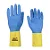 Luva Latex Revest Neo Pal/Dd Ad Az/Ama G/09 Bicolor Slim Ca 37900 Volk - Imagem 1