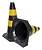 Cone De Sinal Rig Pto/Ama 75Cm - Sem Ca - Plastcor - Imagem 1