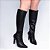 Bota feminino Bico fino Cano Longo tendência - Imagem 7