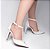 Sapato Feminino Scarpin Branco Noiva com Pérolas - Imagem 7