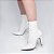 Bota Feminino Bico Fino Luxo Branca Lançamento - Imagem 6