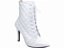 Bota Feminino Bico Fino Luxo Branca Lançamento - Imagem 4