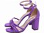 Sandália Feminino de Salto cor roxo - Imagem 3