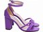 Sandália Feminino de Salto cor roxo - Imagem 1