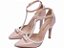 Sapato Feminino Scarpin Rose para Noiva enfeite pérolas - Imagem 4