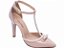 Sapato Feminino Scarpin Rose para Noiva enfeite pérolas - Imagem 2