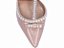 Sapato Feminino Scarpin Rose para Noiva enfeite pérolas - Imagem 6