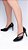 Sapato Feminino Scarpin Crocro preto - Imagem 9