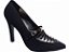 Sapato Feminino Scarpin Preto Nobuck - Imagem 1