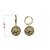 Brincos Folheados a ouro 18k argolinhas com detalhe bola - Imagem 2