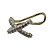 Piercing folheado a ouro 18k detalhe pedra zircônia cravejadas - Imagem 1