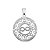 Pingente de prata 925 Mandala infinito - Imagem 1