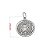 Pingente de prata 925 medalha Pai Nosso - Imagem 2