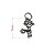 Pingente de prata 925 menino com bola - Imagem 3